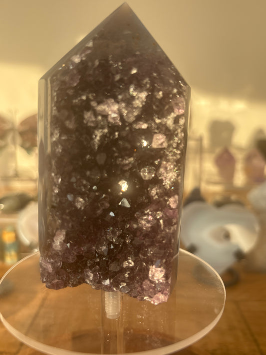 Amethyst Part Polished Tower