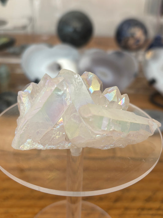 Aura Clear Quartz Cluster